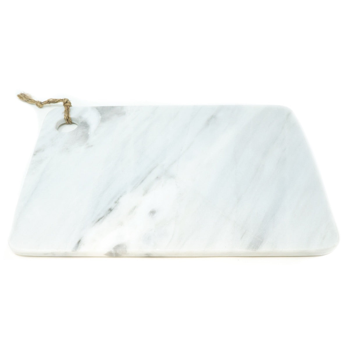 Tabla multi usos de 30 cm x 20 cm x 1 cm para quesos, carnes frías, para servir y desayunar de Mármol natural