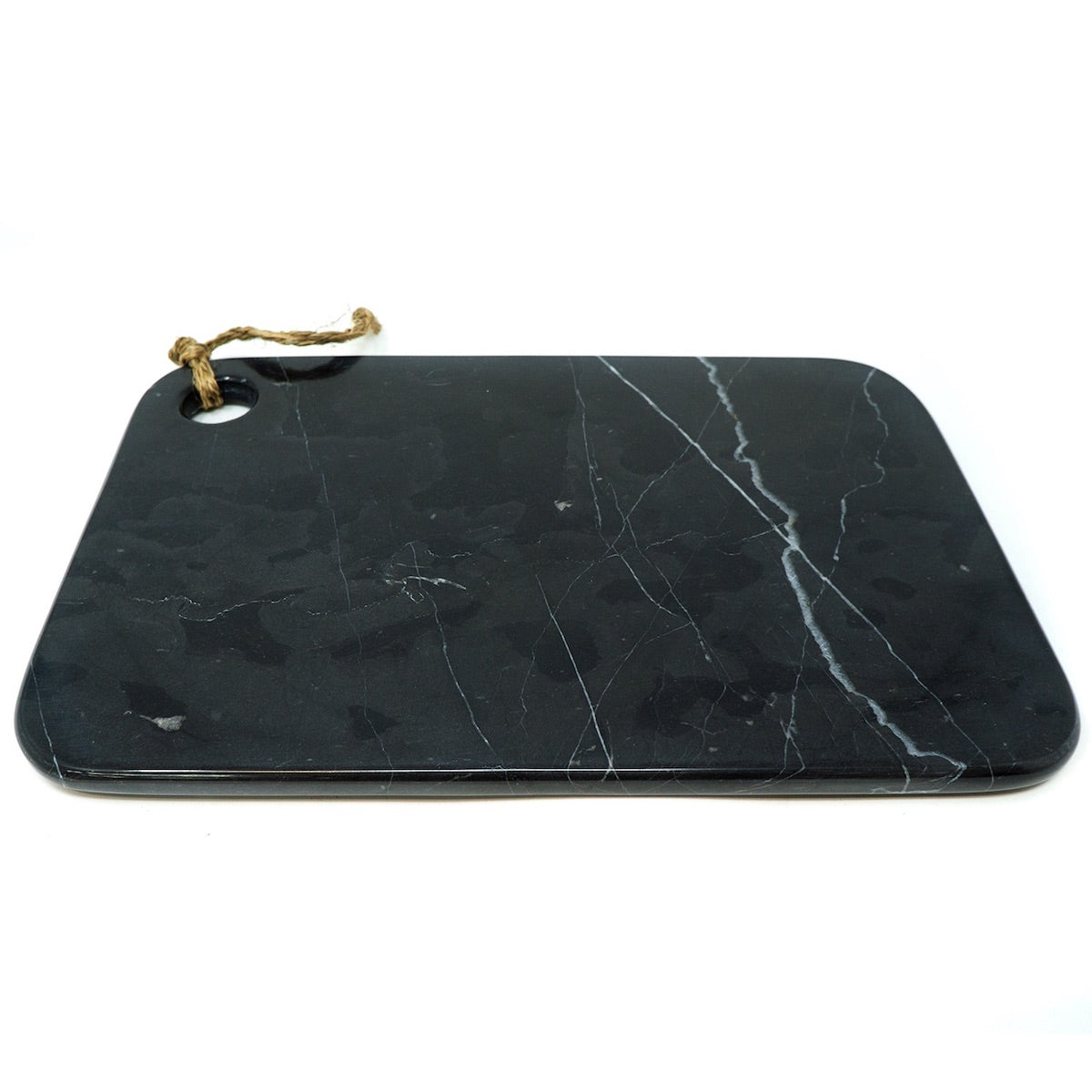 Tabla multi usos de 30 cm x 20 cm x 1 cm para quesos, carnes frías, para servir y desayunar de Mármol natural