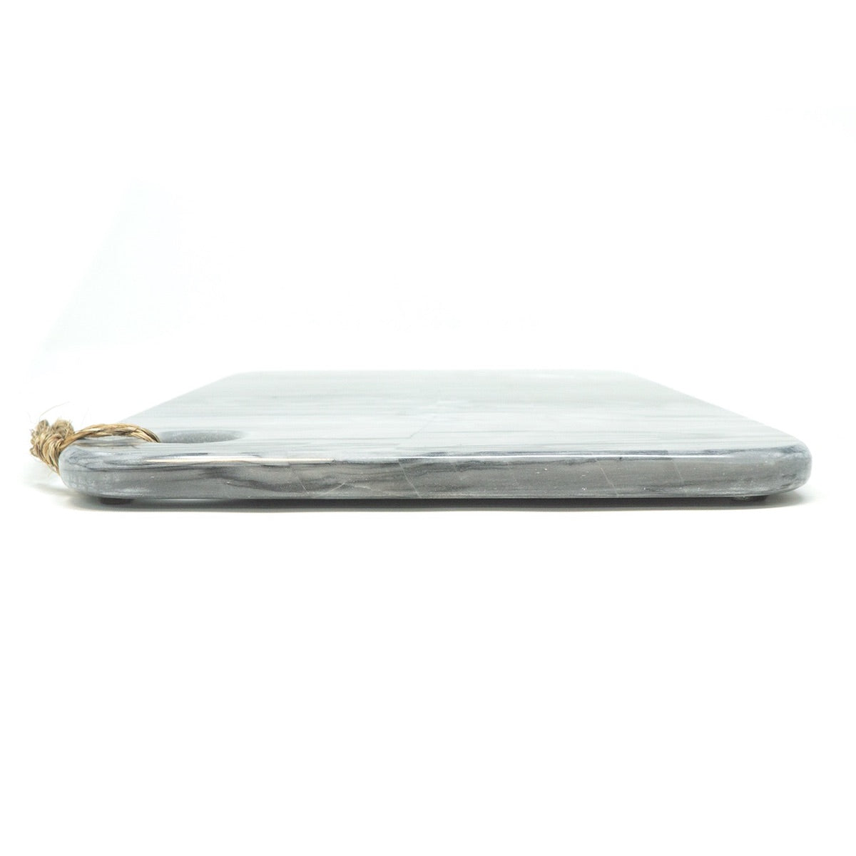 Tabla multi usos de 30 cm x 20 cm x 1 cm para quesos, carnes frías, para servir y desayunar de Mármol natural
