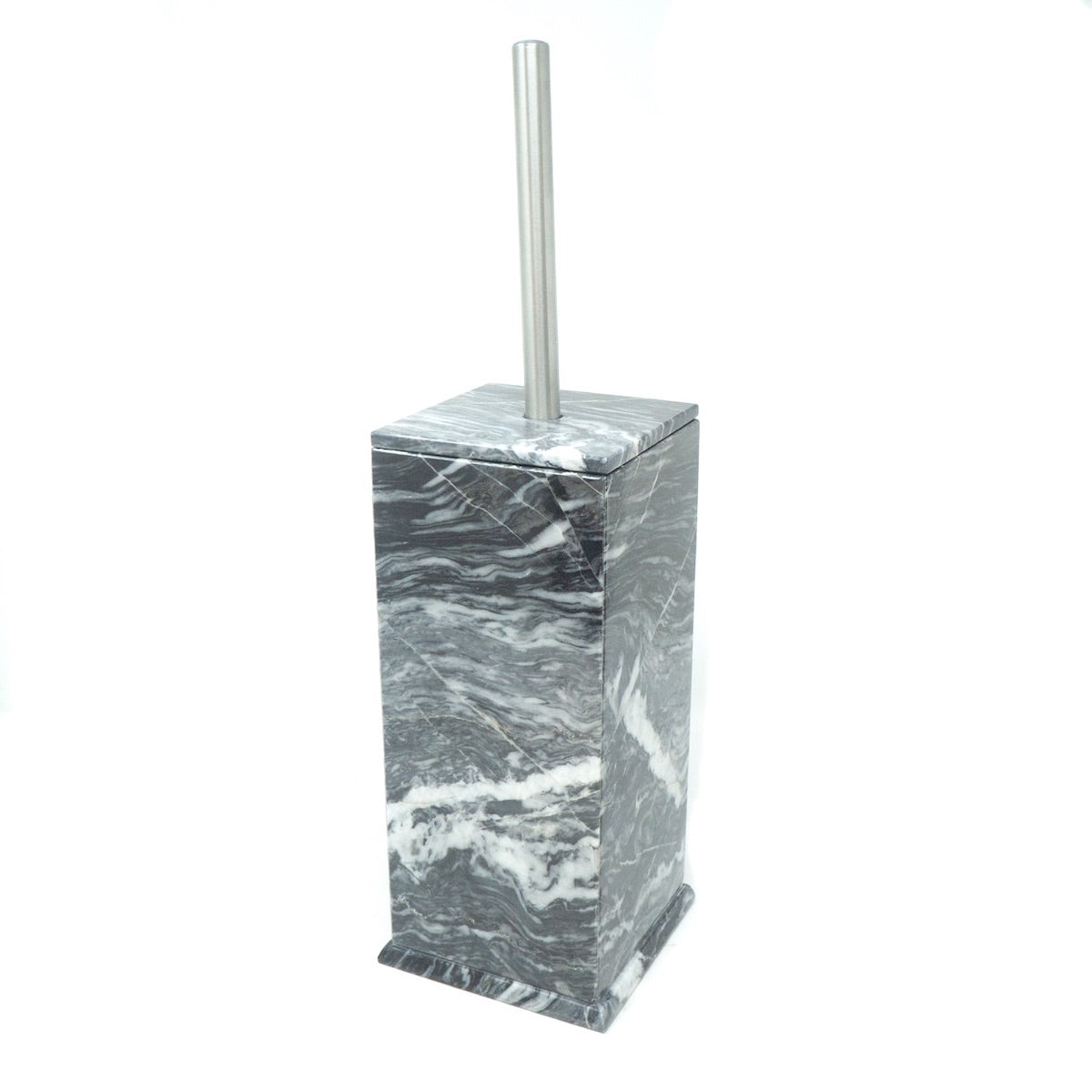 Escobilla para Baño de Mármol Natural Gris Mazahua