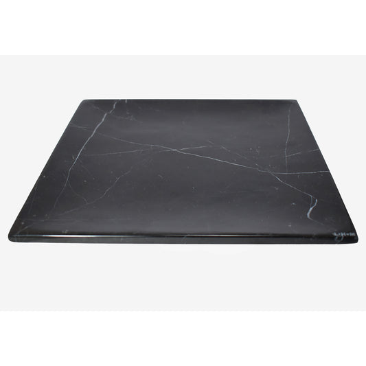 Plato decorativo de Mármol Natural Negro Monterrey