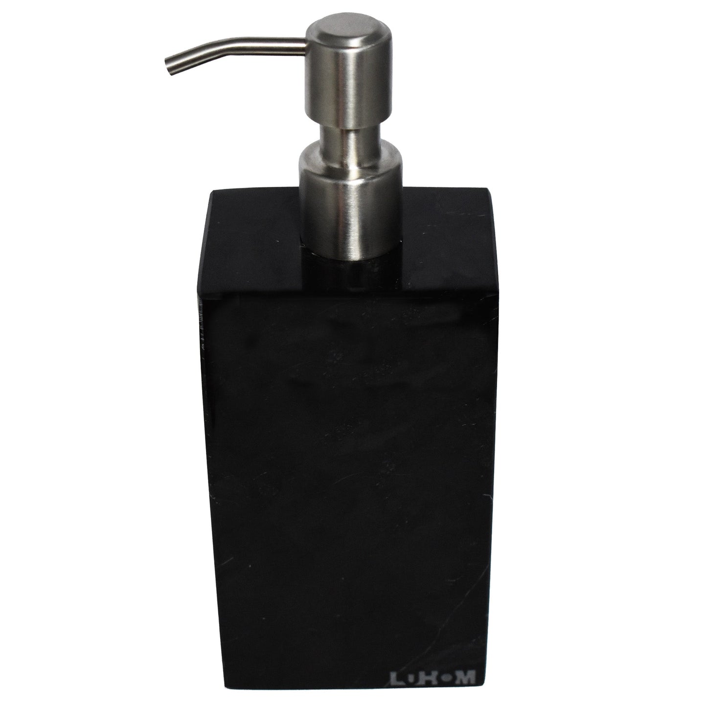 (Outlet)Dispensador Rectangular para Jabón de Mármol Natural Negro Variado
