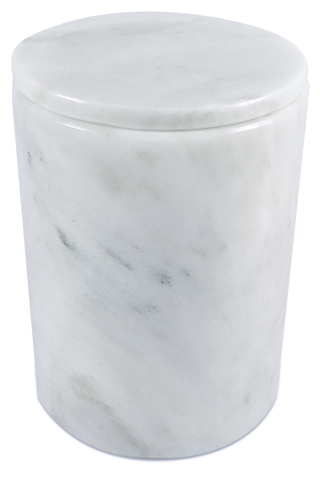 Vaso para Cotonetes de Mármol Natural Blanco Bego
